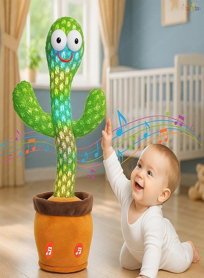 DZOPE Rechargeable Talking Cactus Toy for Kids - Musical Dancing, Speaking Cactus Toy for Babies - Educational Talking Toy for Baby Boys & Girls (0-3 Years) - Speaking, Repeating for Toddlers - Image 1